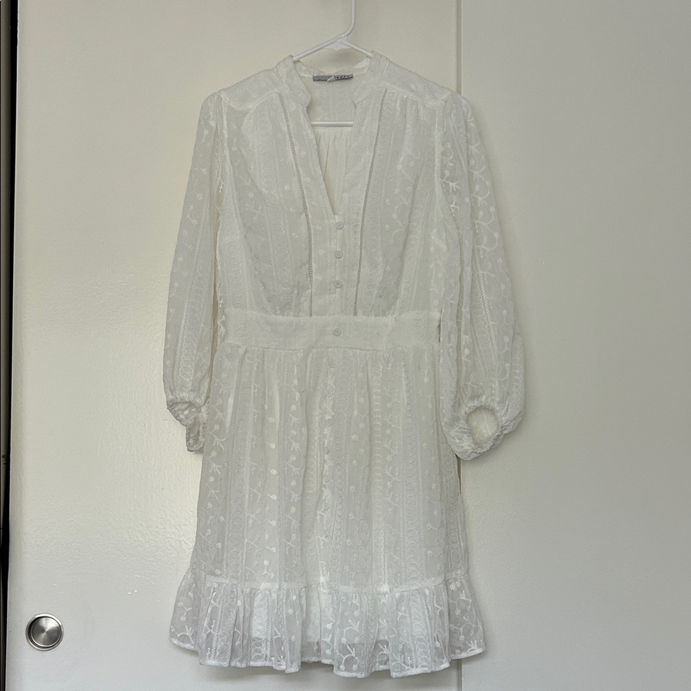 Baltic Born White Long Sleeve Dress